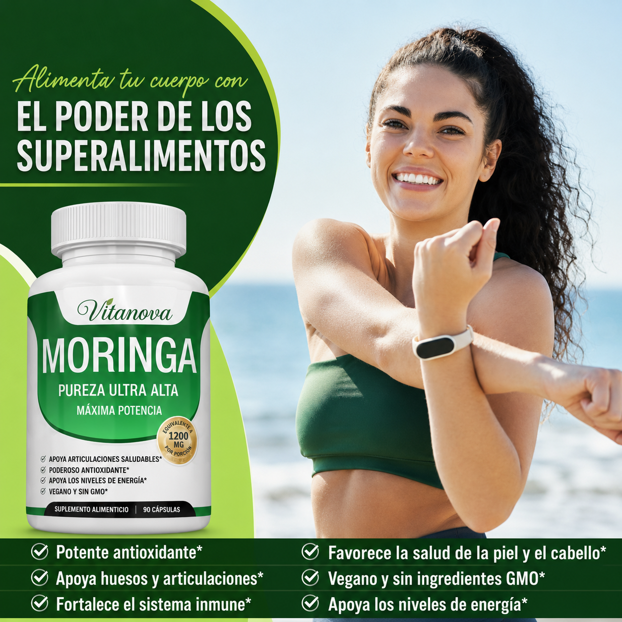 Vitanova® Moringa Cápsulas Máxima Pureza