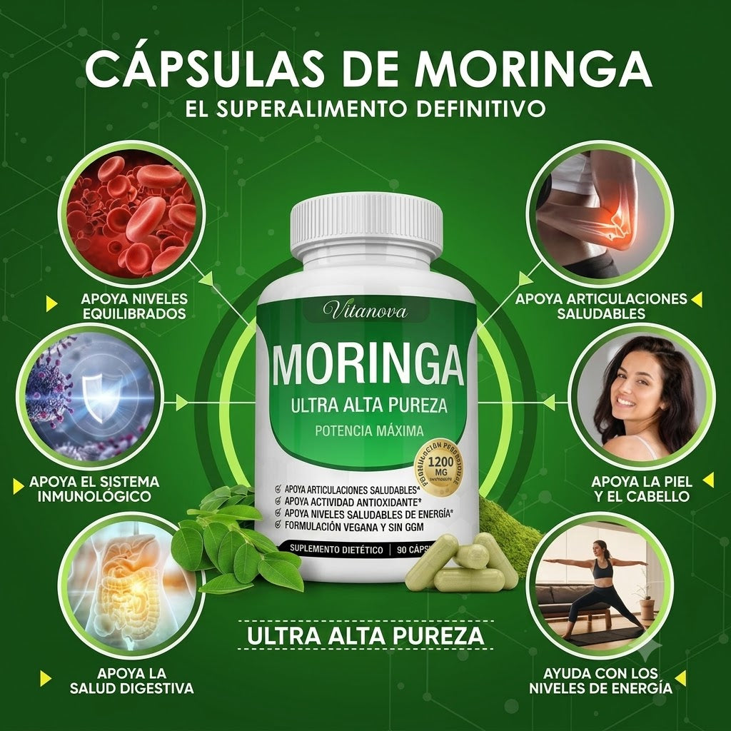 Vitanova® Moringa Cápsulas Máxima Pureza